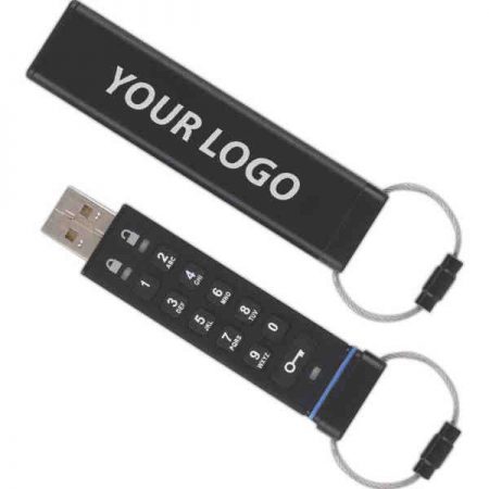 Key-press encryption custom usb drives
